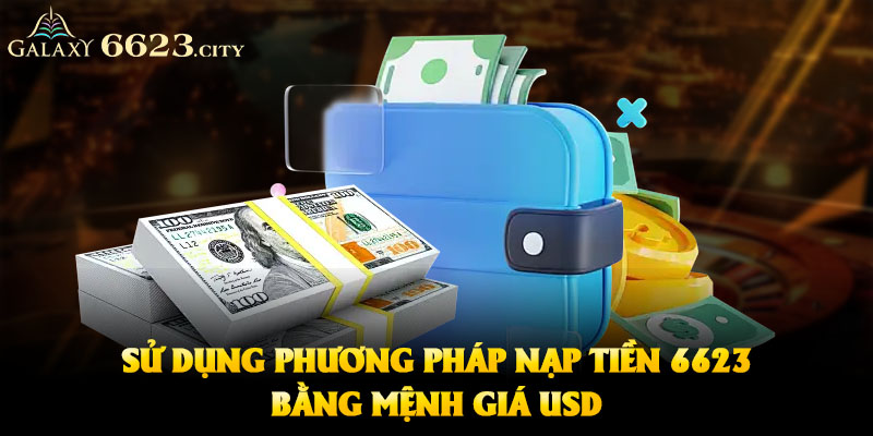 Sử dụng phương pháp nạp tiền 6623 bằng mệnh giá USD