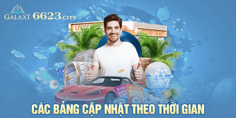 Các bảng cập nhật theo thời gian khi chơi Kèo nhà cái 6623