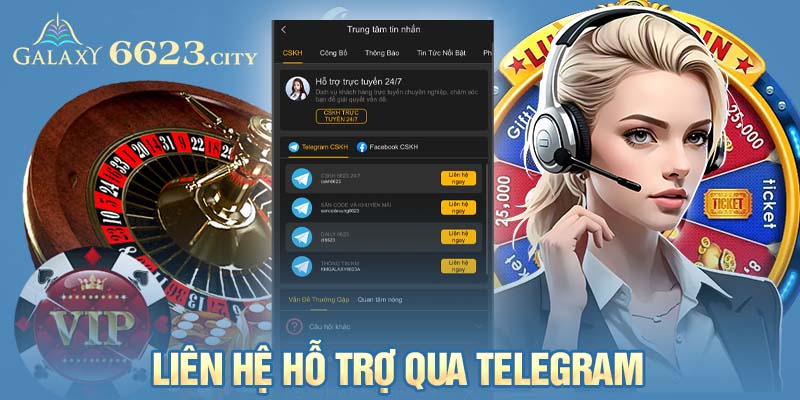 Liên hệ hỗ trợ qua telegram