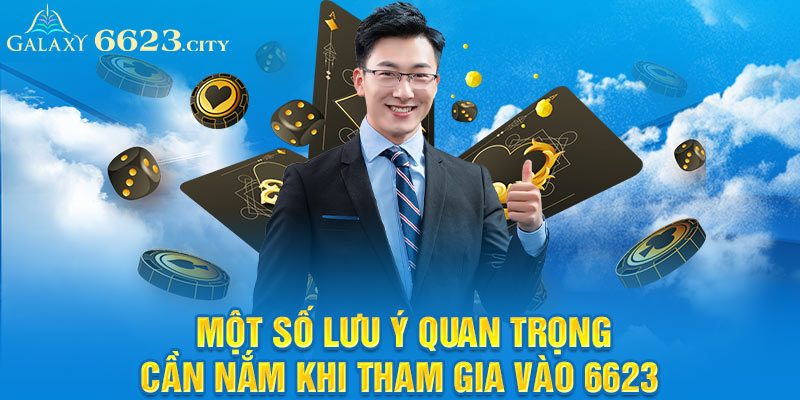 Một số lưu ý quan trọng cần nắm khi tham gia vào 6623 